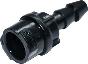 SMF10297MBLK - Einwegkupplung 3,2 mm Schlauchanschluss, ohne Absperrventil, schwarz