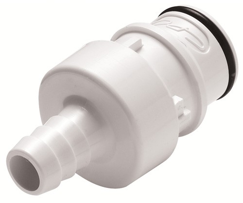 HFCD22635 Schlauchtülle mit 9,5 mm Schlauchanschluss und Absperrventil, EPDM