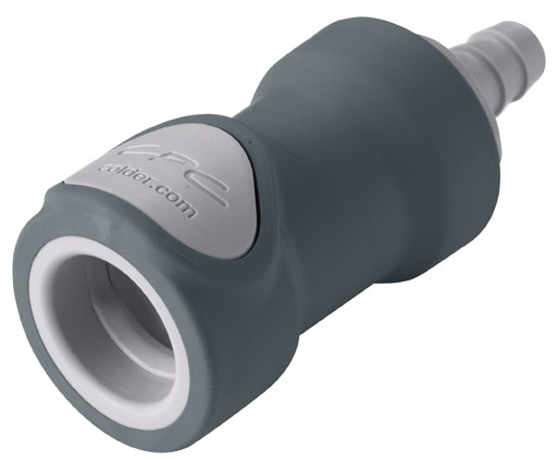 NS6D17006 - Kupplung 9,5 mm Schlauchanschluss, mit Absperrventil, EPDM-Dichtung