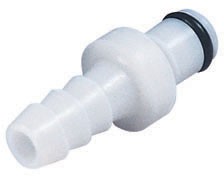 PLC22006V - Gerader Stecker für 7,5 bis 8 mm Schlauchanschluss für Benzinschlauch, ohne Absperrventil, Viton-Dichtung