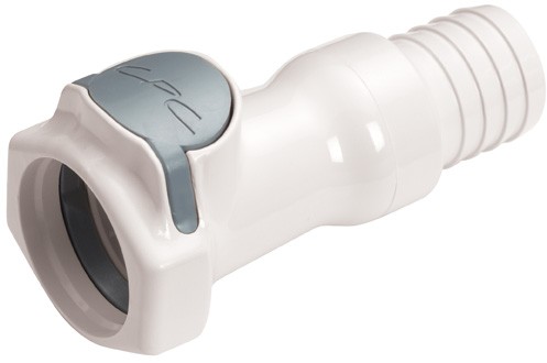 HFCD171235 - Schnellverschlusskupplung mit 19 mm Schlauchanschluss und Absperrventil, EPDM-Dichtung