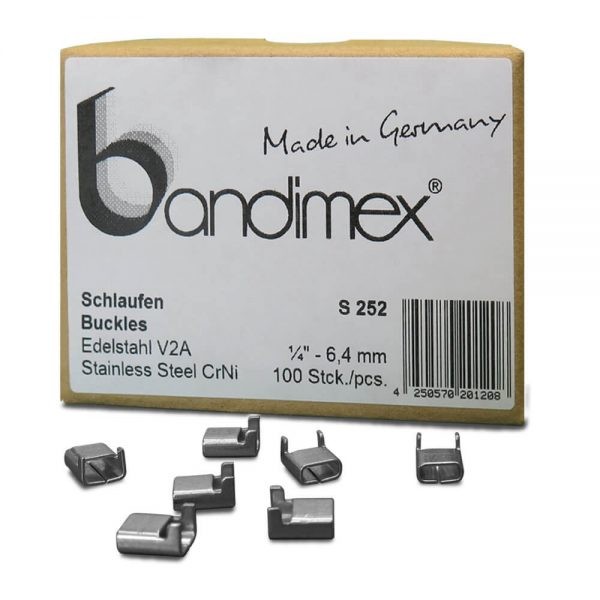 Bandimex S252 Schlaufe für Bandbreite 6,4 mm (1/4″), V2A Edelstahl