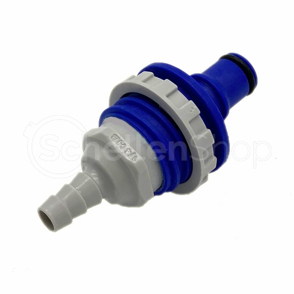 NS4D42004MBLU | CPC Stecker mit 6,4 mm Schlauchanschluss und blauer Farbkodierung