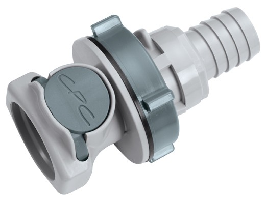 HFCD161012 | CPC Schlauchkupplung der Serie HFC12 mit einem 15,9 mm Schlauchanschluss, mit Absperrung, EPDM