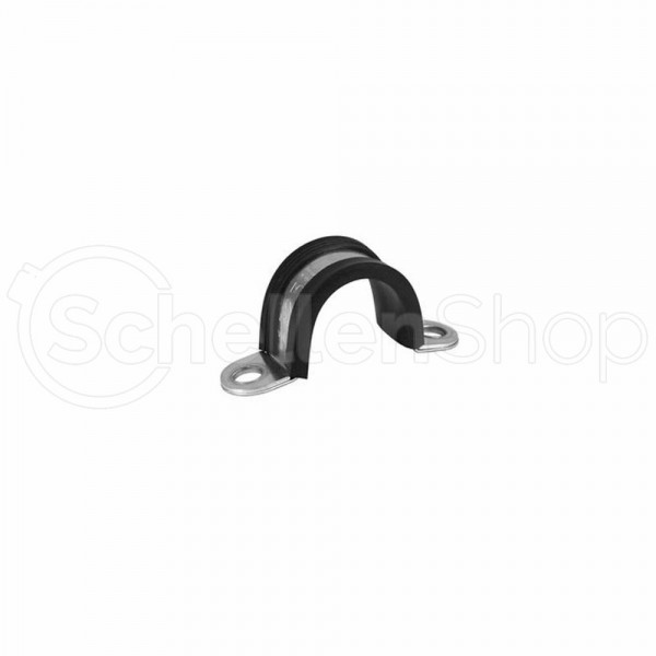 Rohrschelle RSGU 2. Form F1 mit Gummi, Bandbreite 9 mm, DIN 3016