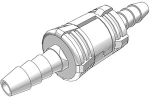 SMC02 - CPC Kupplung mit 3,2 mm Schlauchanschluss ohne Absperrventil, Buna-N Dichtung