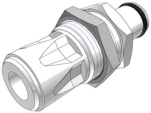 PLC41004 - CPC Stecker 6,4 mm AD JG®, ohne Absperrventil, Buna-N Dichtung