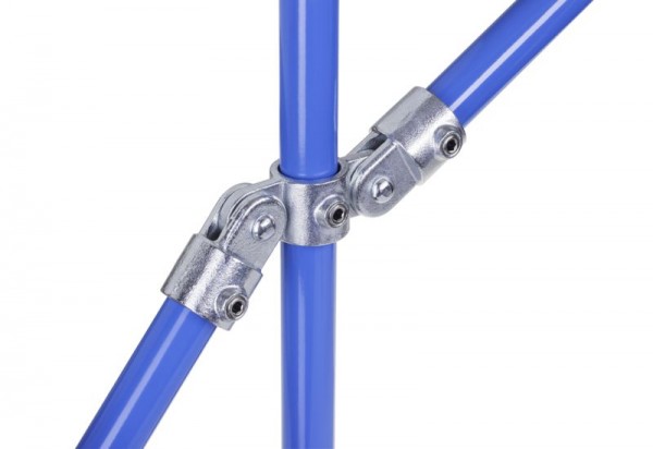 NORMAFIX® Kreuzverbinder mit 1 Durchgang / 2 Gelenkabgängen - Typ 167