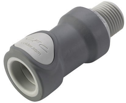 NS6D10008 - Schnellverschlusskupplung mit 1/2" NPT Außengewinde und mit Absperrventil, EPDM-Dichtung