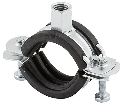 Schraubrohrschelle, verzinkt, mit Kombimutter M8/M10, FRS Plus