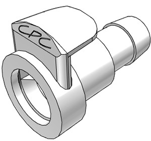 CPC Kupplung aus ABS mit 9,5 mm Schlauchanschluss | MPC17006T