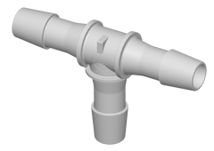 HT12 - Schlauchverbinder T-Stück mit 9,5 mm Schlauchanschluss