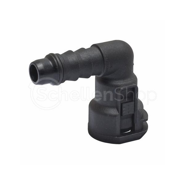 7158013008 | NORMAQUICK S Steckverbindung NW 5/16" mit 90° Winkel Schlauchanschluss 6,4 mm