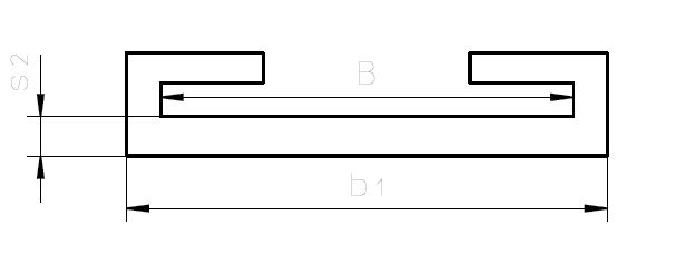 C-Profil Gummierung aus EPDM oder CR/NBR