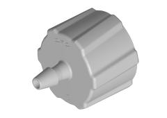 LM21 - CPC Fit Quick mit 1,6 mm Schlauchanschluss (1/16") männlicher Luer-Anschluss, Polypropylen