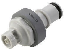 NS4D22002 - Stecker 3,2 mm Schlauchanschluss, mit Absperrventil, EPDM-Dichtung