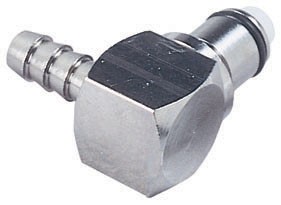 LC23004 | CPC Messing Winkelstecker mit 6,4 mm Schlauchanschluss