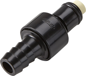 PLCD2200606MBLK - Schwarzer CPC Stecker der DTLD Serie mit 9,5 mm Schlauchanschluss