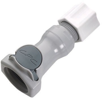 HFCD13812 | CPC Schlauchkupplung mit einem 1/2" JACO Schlauchanschluss, mit Absperrventil, EPDM