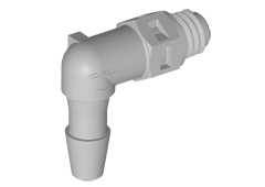 ME4 - Einschraubstutzen 3,2 mm Schlauchanschluss / 10-32 Gewinde