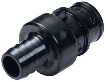HFCD22857 - UV-beständige CPC Schlauchtülle 12,7 mm Schlauchanschluss, mit Absperrung