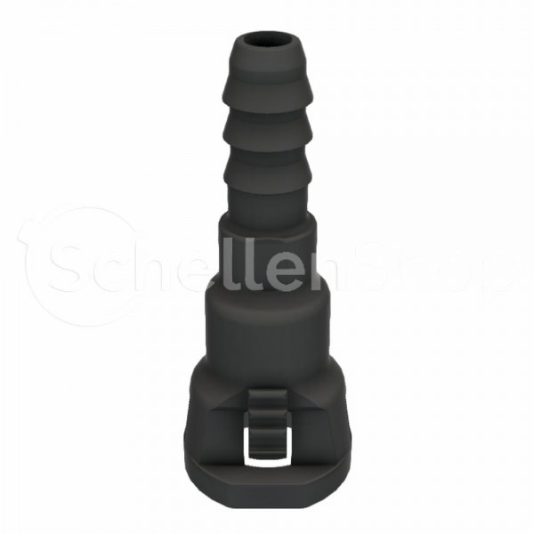 NQ-S 0°-Steckverbindung NW 1/4", mit 1/4"Schlauchanschluss (6,4 mm)