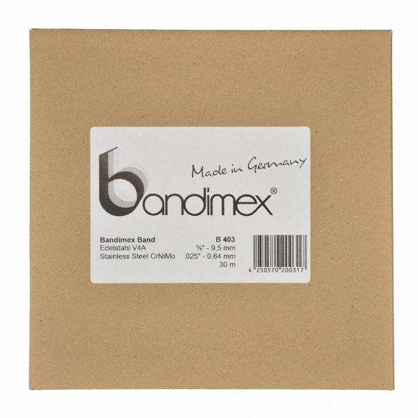 Bandimex Bandrolle B403, Breite: 9,5 mm (3/8"), V4A Edelstahl