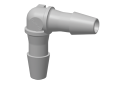 HE4 - Winkel-Schlauchverbinder 3,2 mm Schlauchanschluss, Polypropylen (PP)
