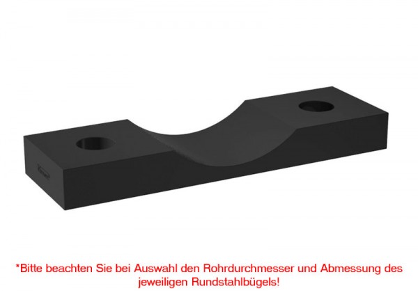 Rohrunterlage aus Kunststoff