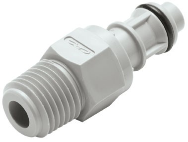 EFCD24412 - Schnellverschlussstecker mit 1/4" NPT Außengewinde, mit Absperrventil, EPDM-Dichtung