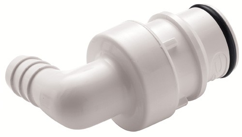 HFCD23635 Winkelschlauchtülle mit 9,5 mm Schlauchanschluss und Absperrventil, EPDM