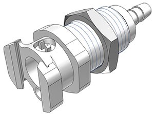 PMMD1603 - Schnellkupplung mit 4,8 mm Schlauchanschluss zur Plattenmontage