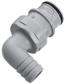 HFCD23812 - CPC Winkelstecker der Serie HFC12 mit einem 12,7 mm Schlauchanschluss, mit Absperrventil, EPDM-Dichtung