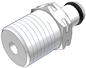 PMC2404BSPT - Stecker 1/4" BSPT Außengewinde, ohne Absperrventil, Buna-N Dichtung