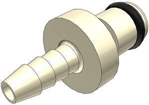 PMC220212 - Stecker 3,2 mm Schlauchanschluss, ohne Absperrventil, EPDM-Dichtung