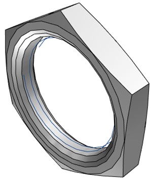 520300 - Plattenmontagemutter aus Acetal für CPC Serien